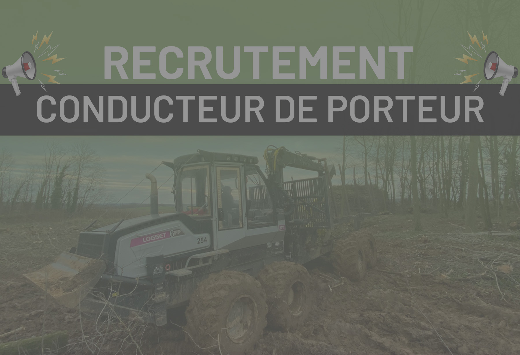 Conducteur de porteur forestier H/F